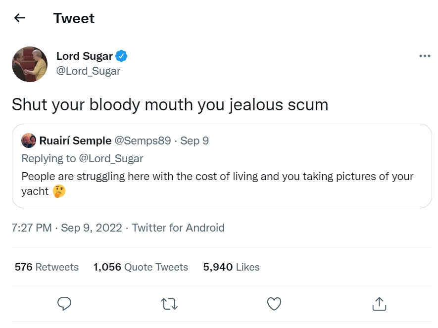 lord sugar twitter