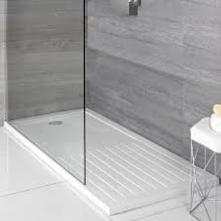 1700 x 700 shower tray with drying area