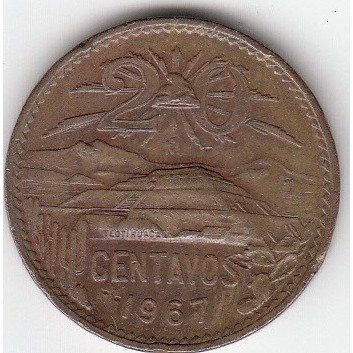 1967 mexico 20 centavos