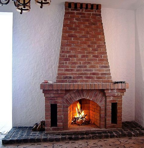 fotos de chimeneas de ladrillo