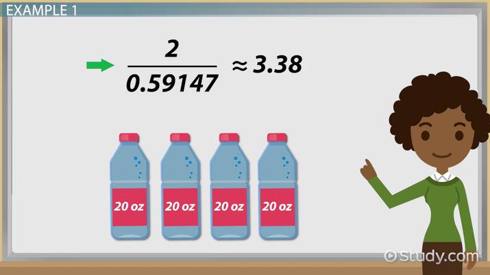 convert liters to oz