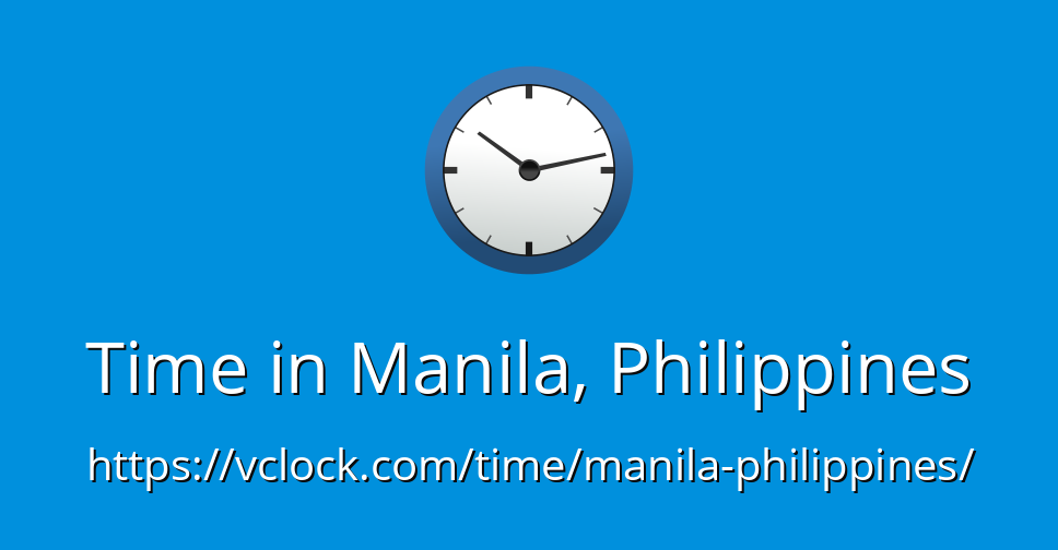 current time in manila