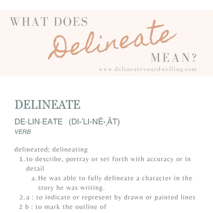 delineated meaning