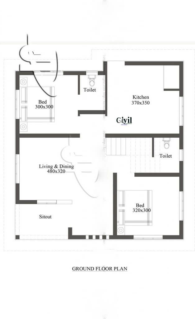 750 square feet house plans in kerala