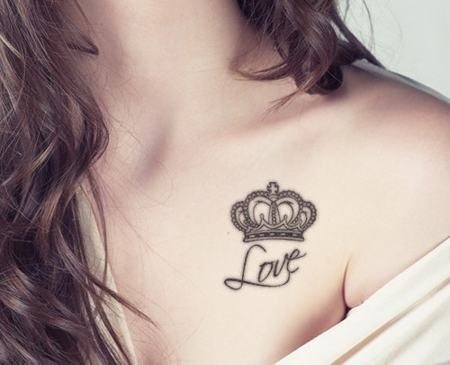 crown tattoo for girls