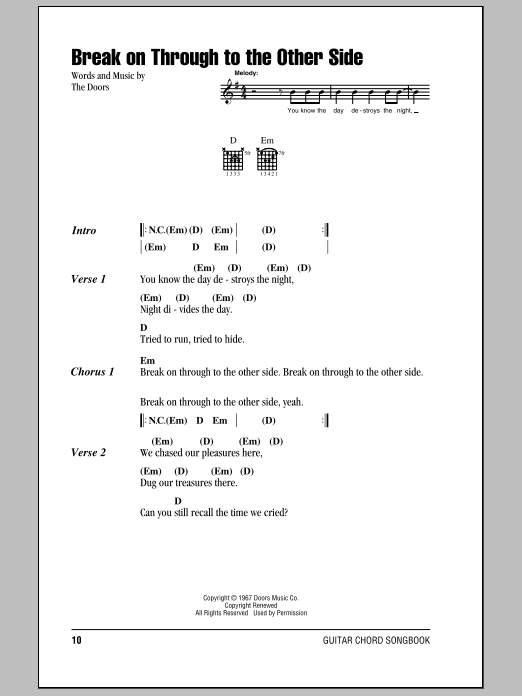 break on through to the other side lyrics