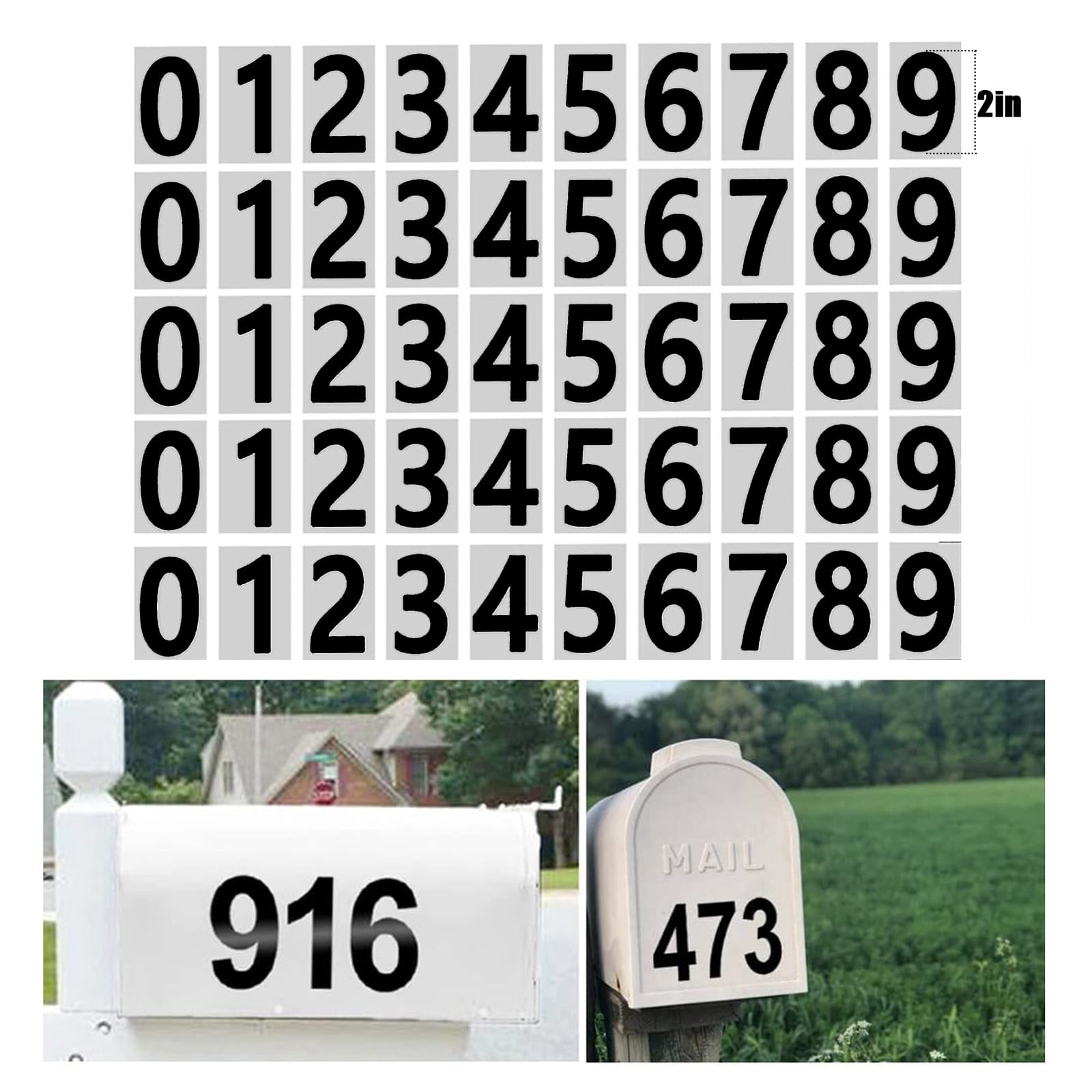 adhesive mailbox numbers