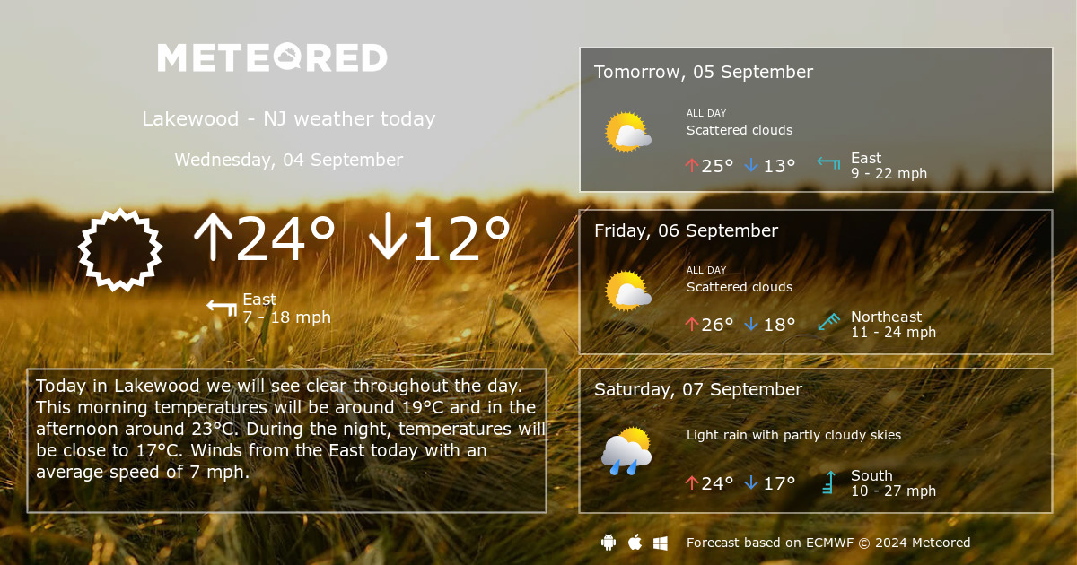 14 day forecast nj