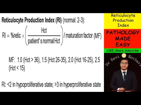 reticulocyte production index formula