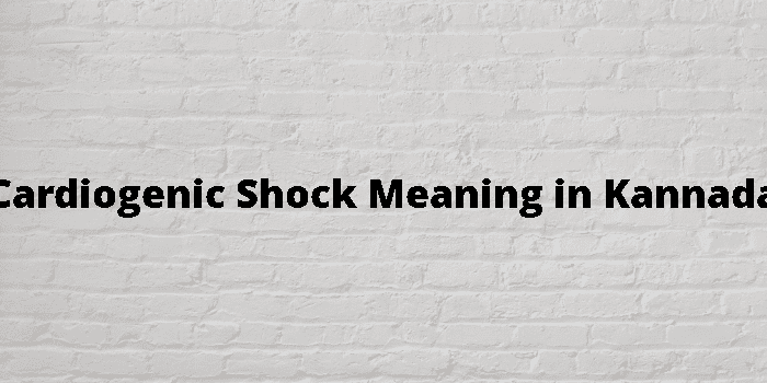 shock meaning in kannada