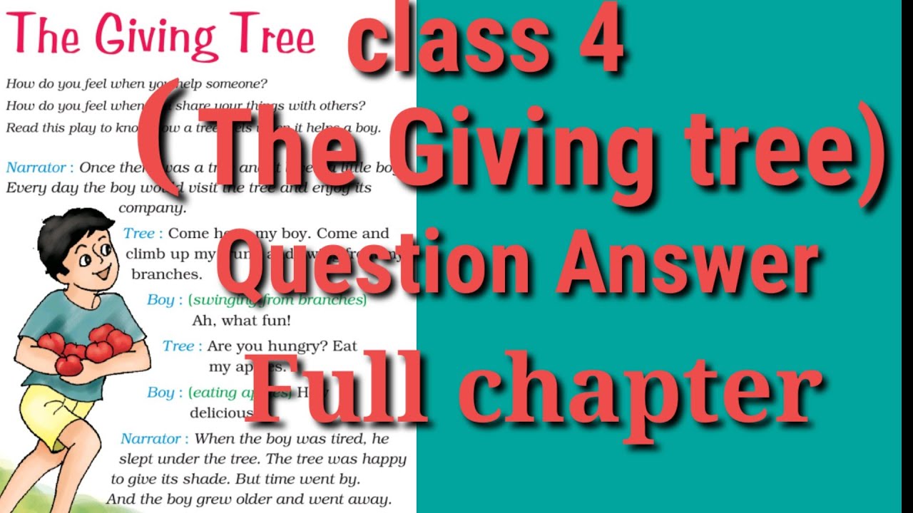 the giving tree class 4 questions and answers