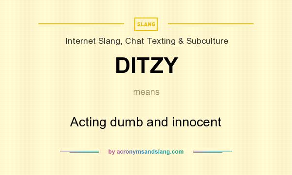 define ditzy