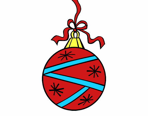 esfera navideña dibujo