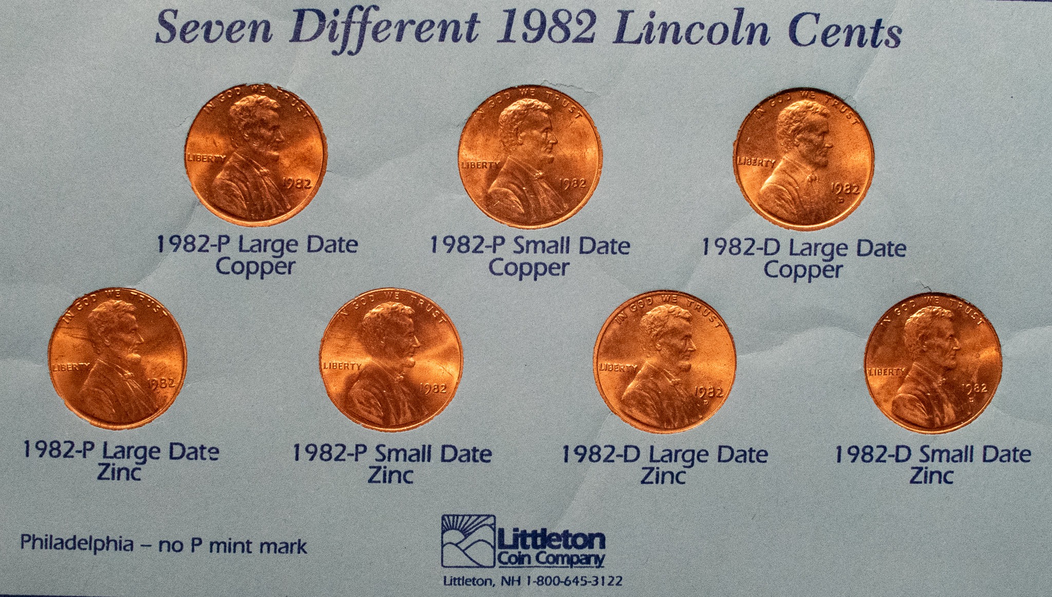 value of copper pennies 1982