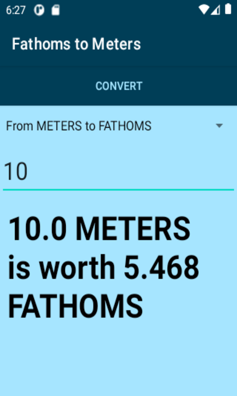 fathoms to meters