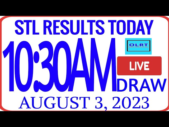 stl result august 3 2023