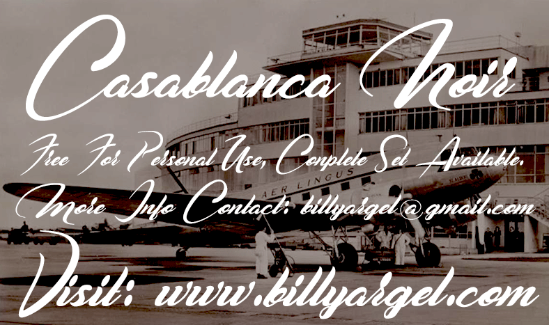 casablanca font free download