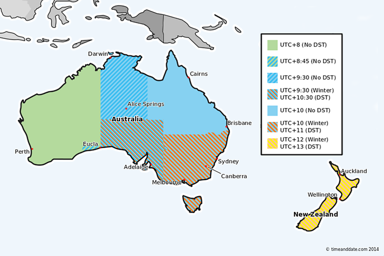 what is aest time in australia