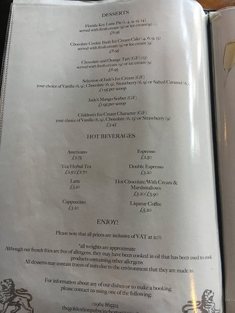 the golden lion winchester menu