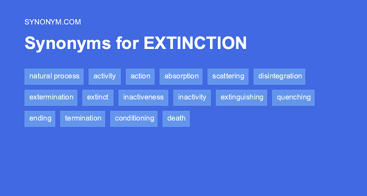 another word for extinct