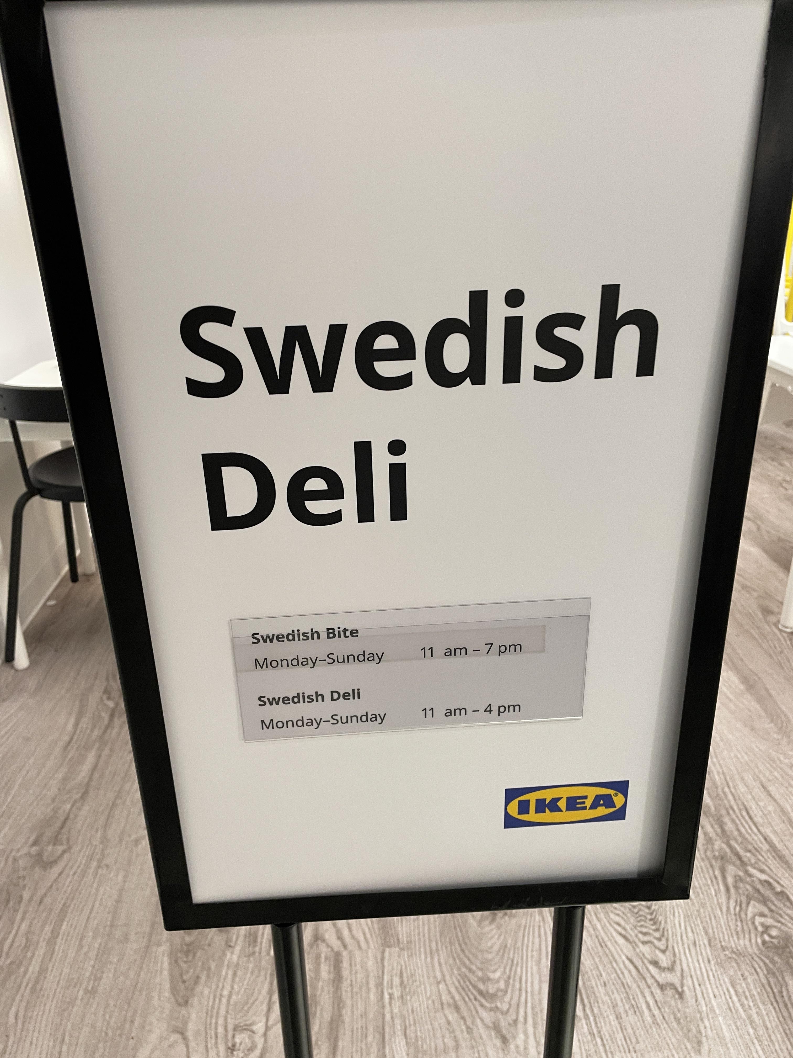 ikea dining hours