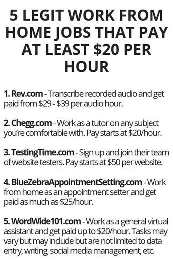 jobs that pay 20 an hour near me