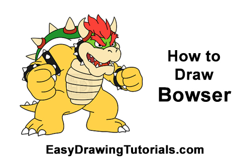 simple bowser drawing