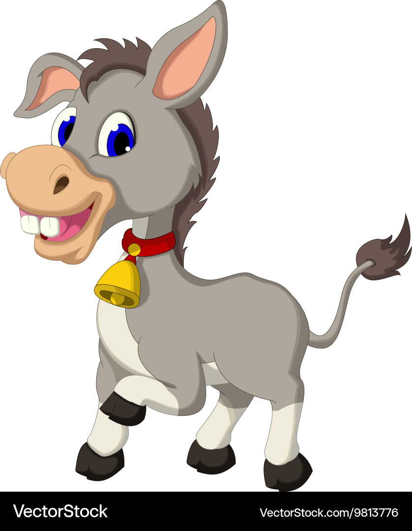 cute donkey cartoon