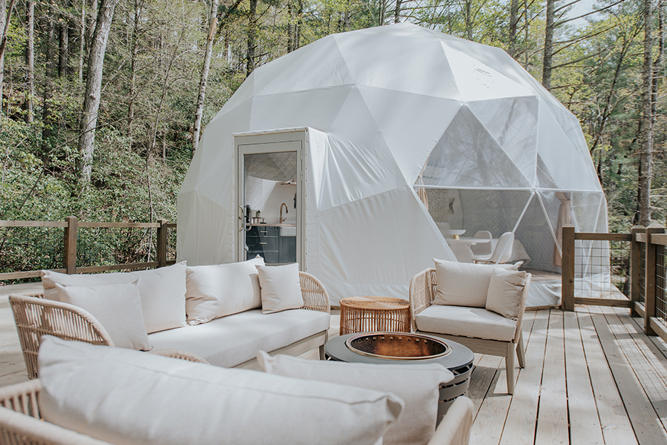 glamping domes in blue ridge ga