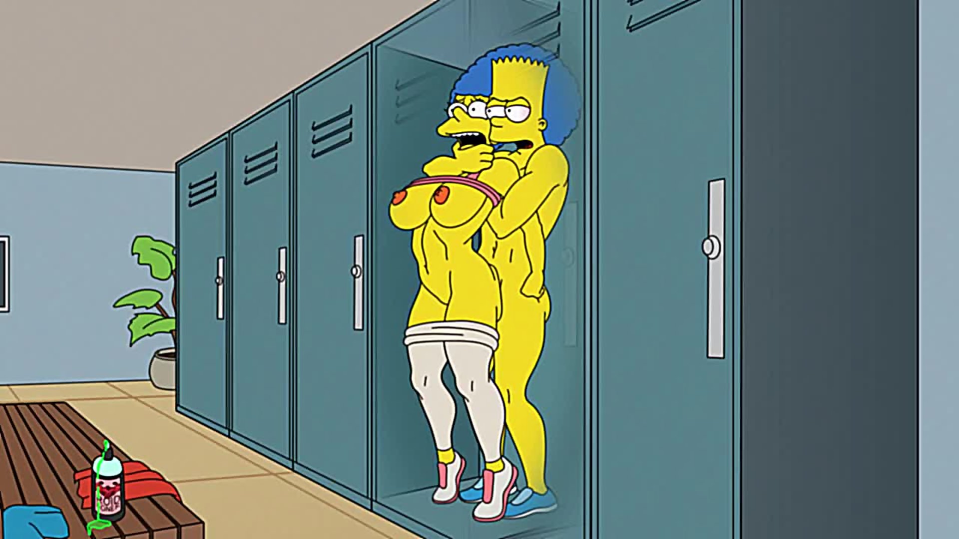 marge simpson and bart porn