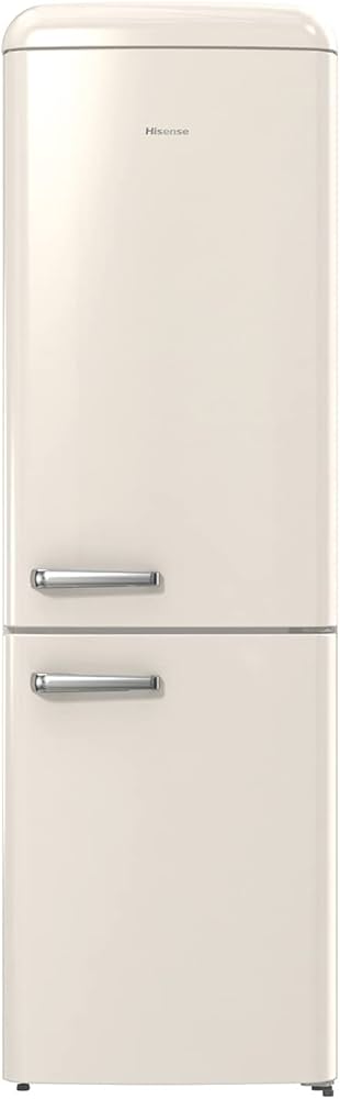 hisense retro fridge freezer cream