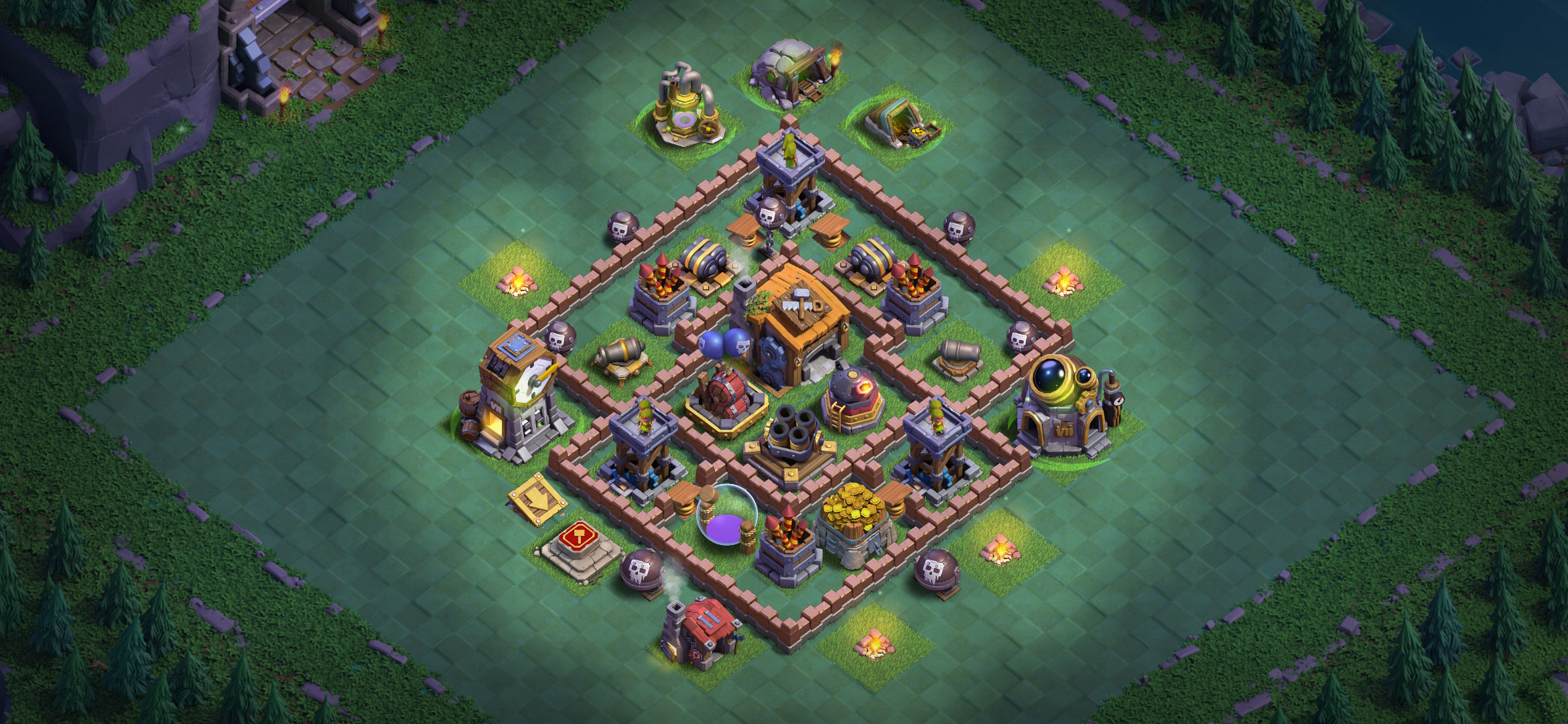 clash of clans builder base layout level 7