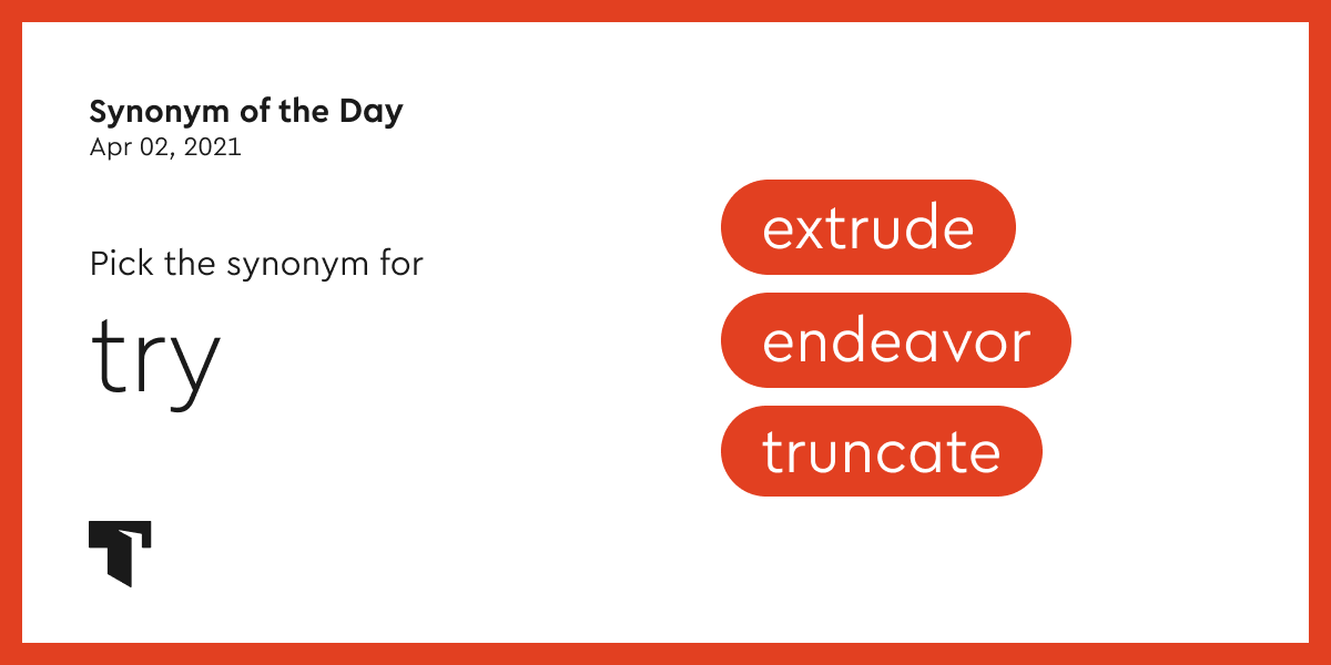 synonym for the word endeavor