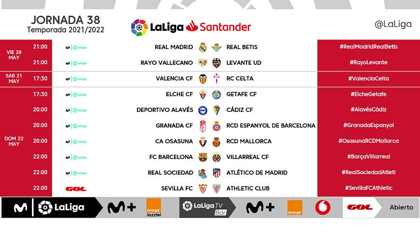 partido de liga santander de hoy