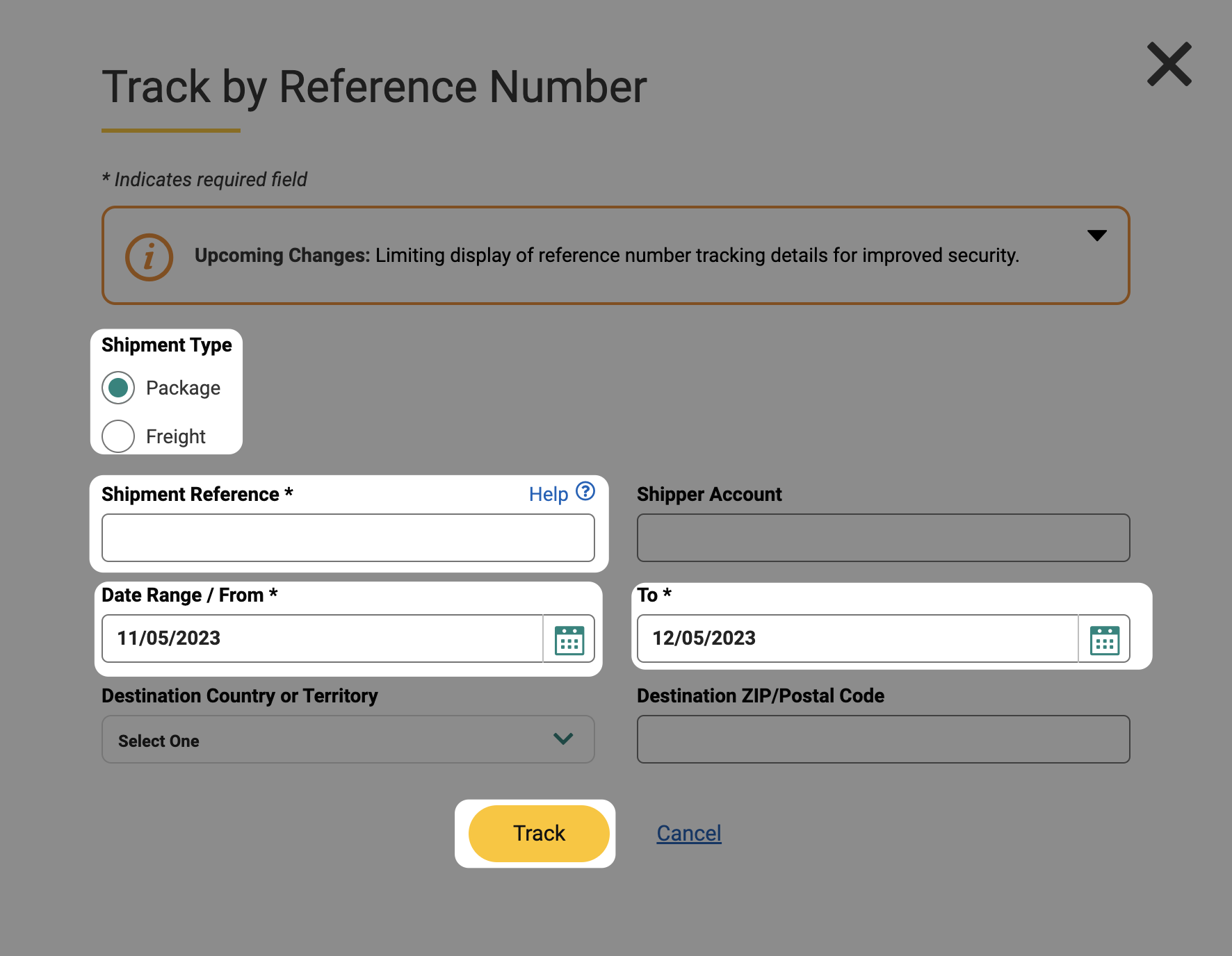 ups package tracking