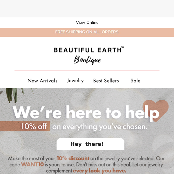 beautiful earth boutique discount code
