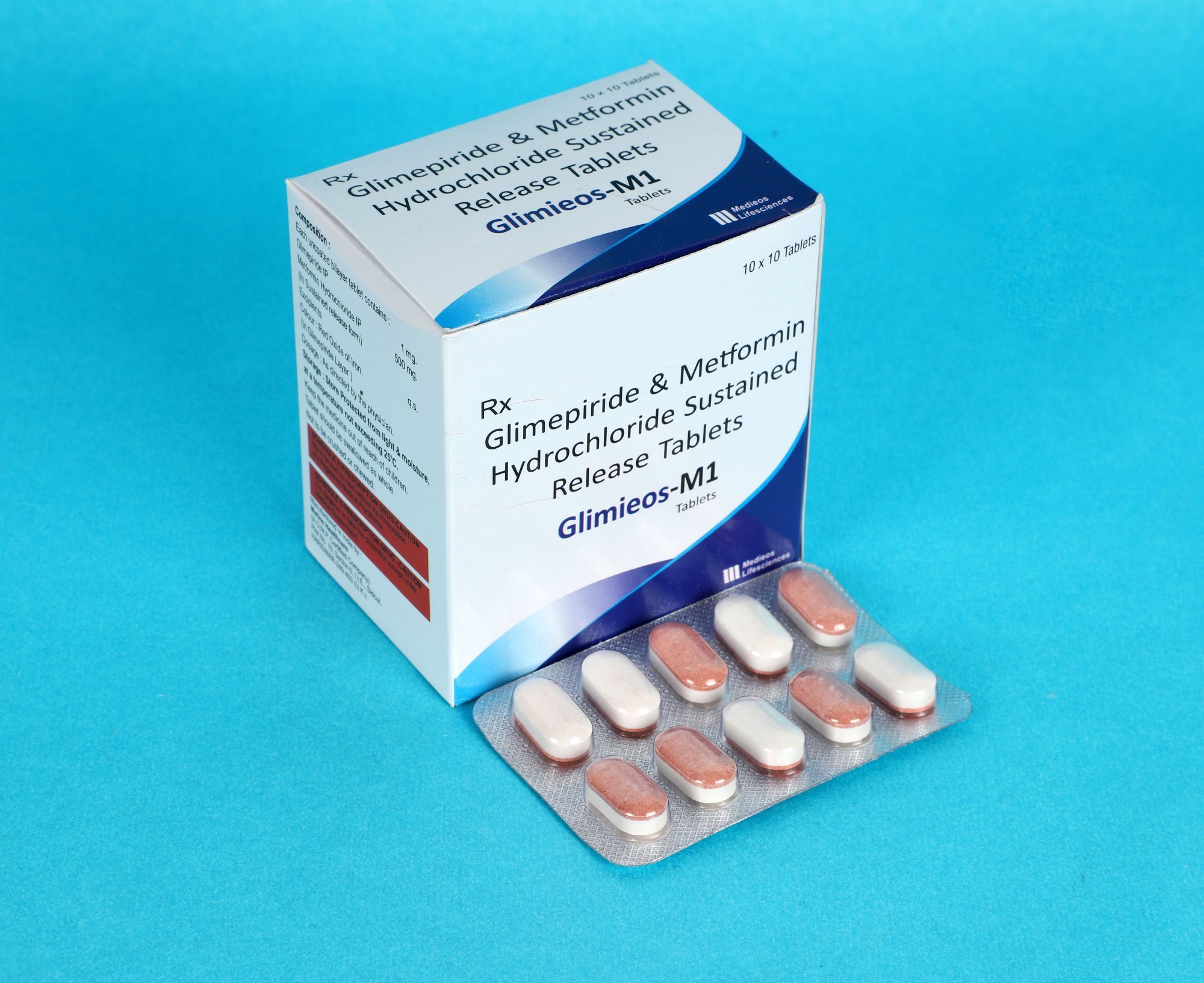 glimepiride 1 mg metformin 500 mg