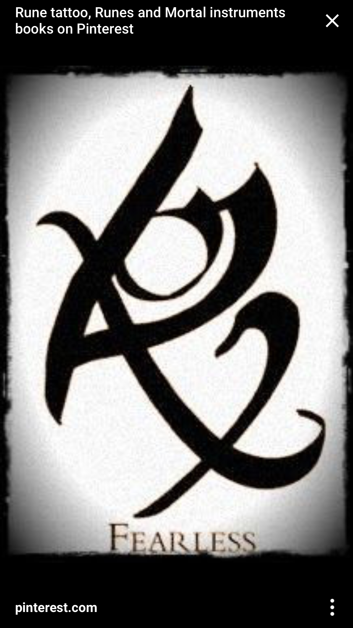 symbol for fearless tattoo
