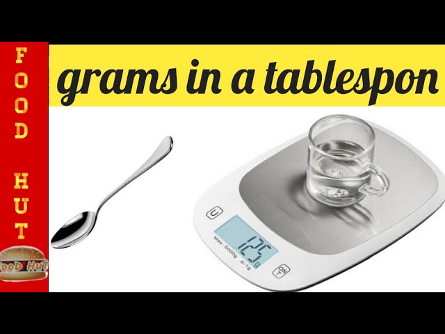 how many grams is a tablespoon