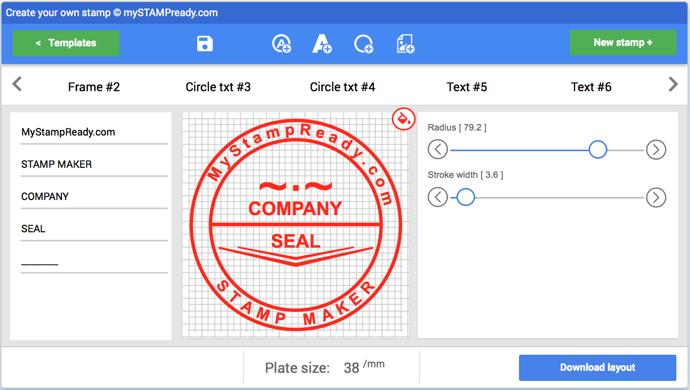 online rubber stamp generator free