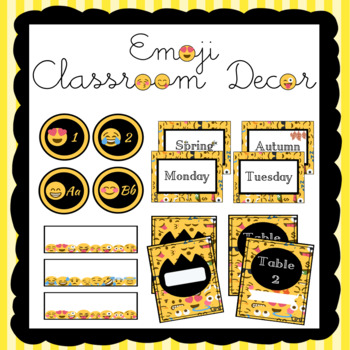 emoji classroom decorations free