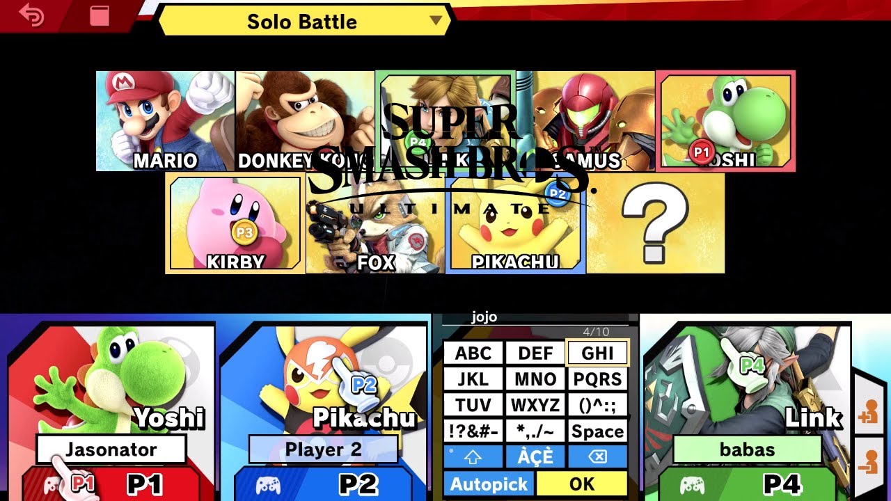 smash bros multiplayer