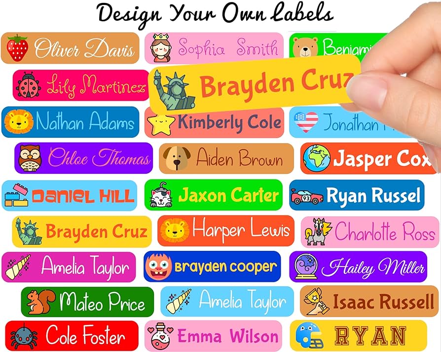 amazon name labels