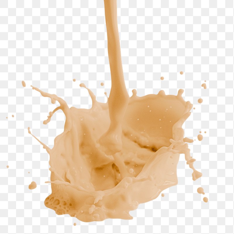 milk tea splash png