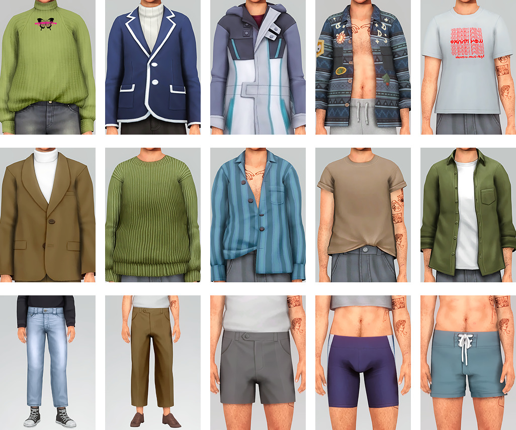 the sims 4 male clothing cc