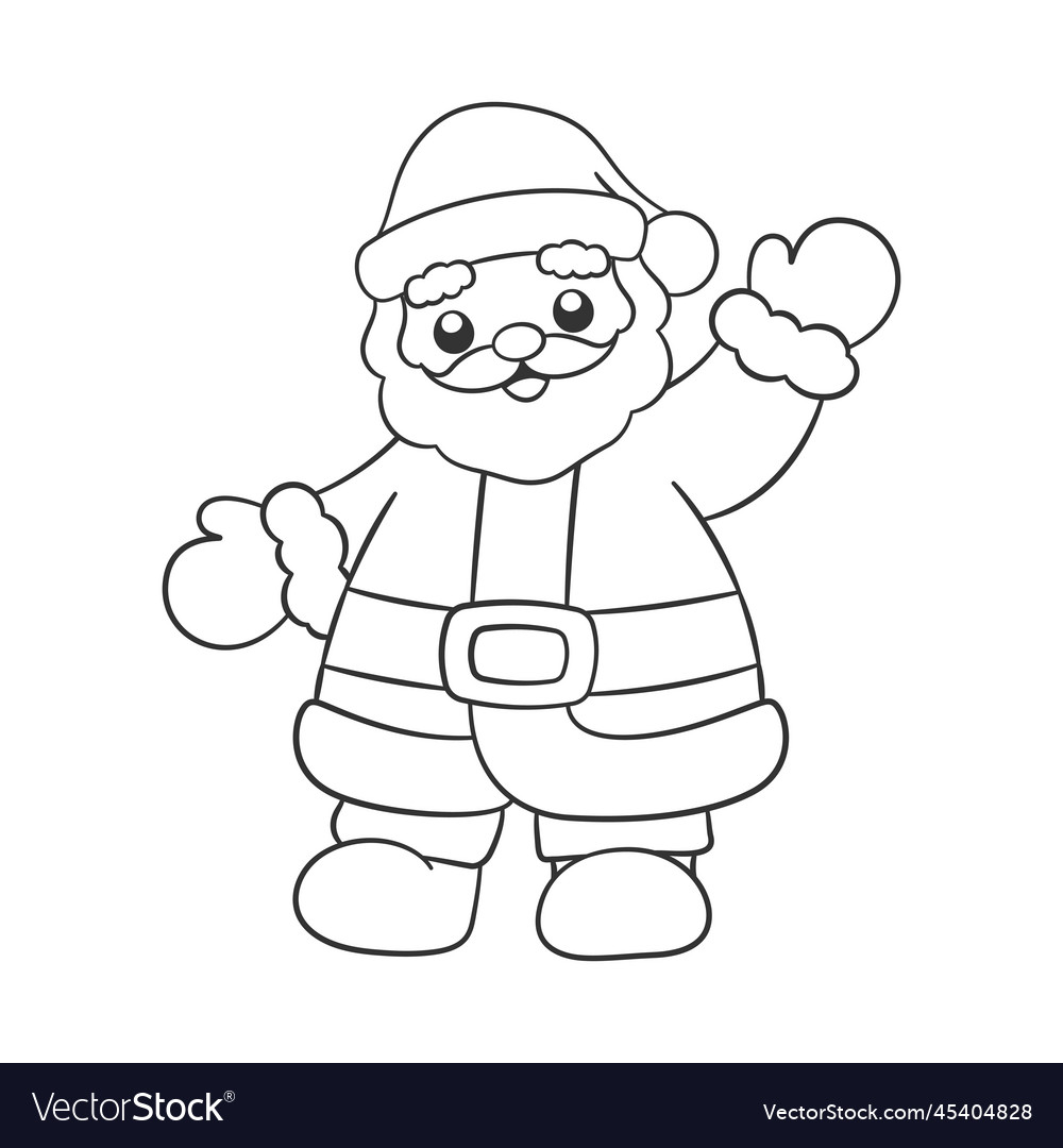 outline santa