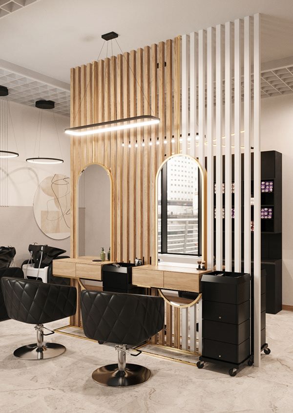 small salon interior