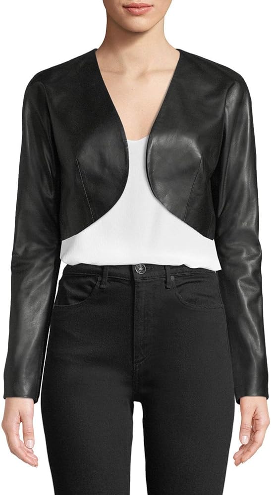 leather bolero jacket