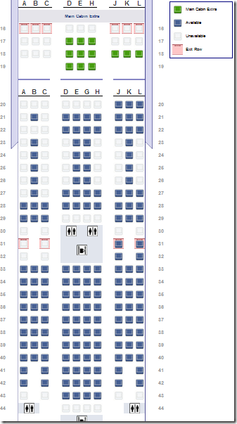 american airlines 777 seat map