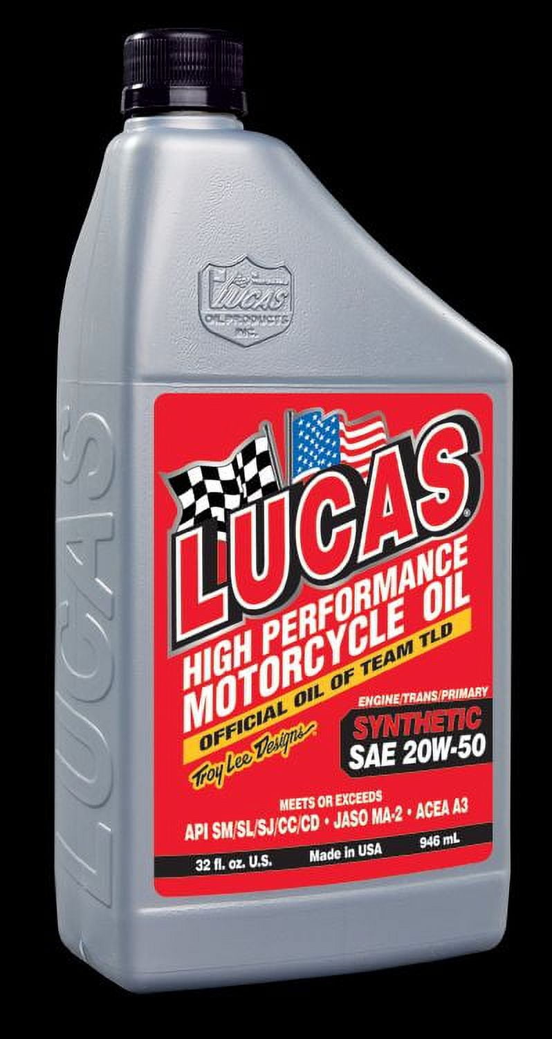 lucas synthetic 20w50 motorcycle oil